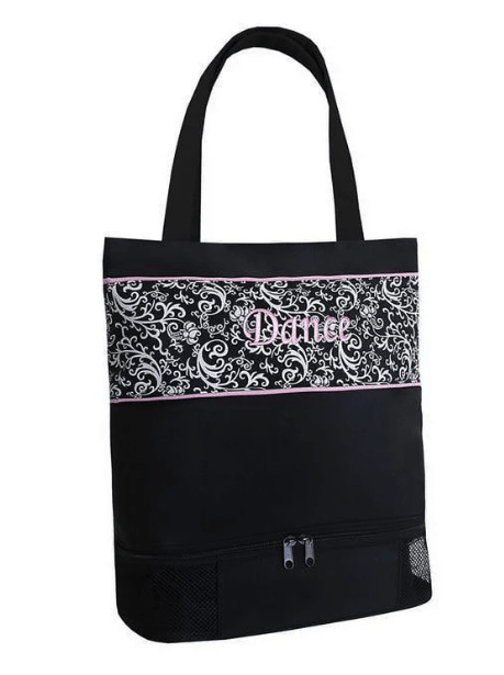 Damask Medium Tote - St. Louis Dancewear - Sassi