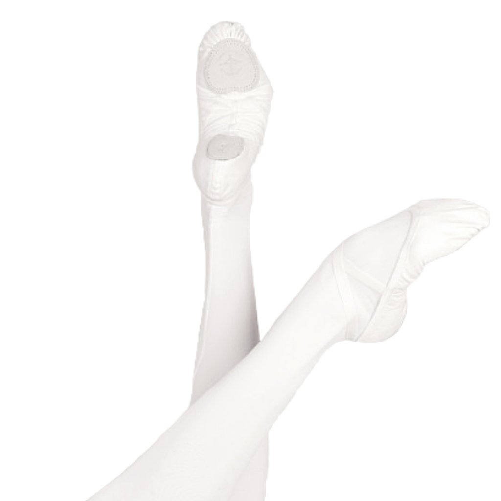 Child's White Vesta Canvas Ballet Slipper - St. Louis Dancewear - Wear Moi