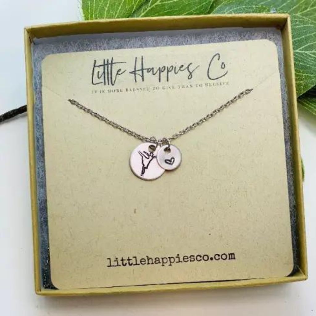 Dance Stamped Necklace - St. Louis Dancewear - Little Happies